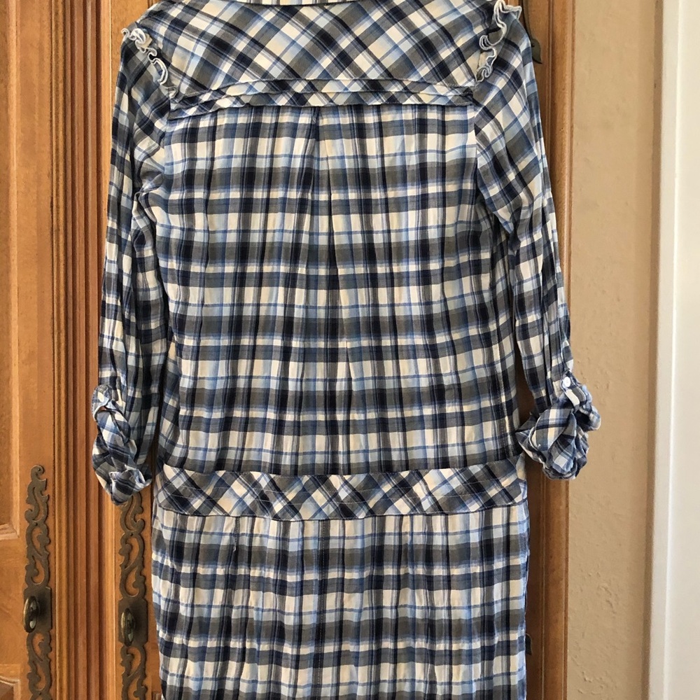 Blue Plaid Size 10 Juicy Couture Drop Waist Dress - Picture 5 of 6